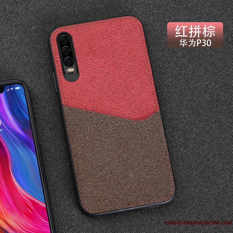 Huawei P30 Coque Créatif Business Marque De Tendance Protection Personnalité Magnétisme Gris