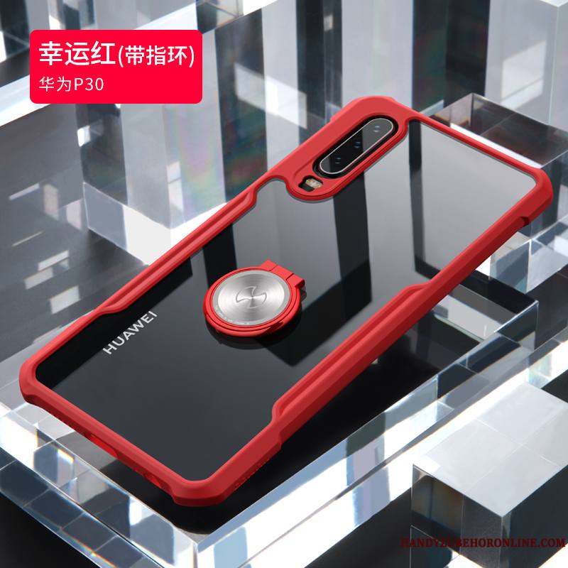 Huawei P30 Coque De Téléphone Ballon Personnalité Tout Compris Marque De Tendance Net Rouge Transparent