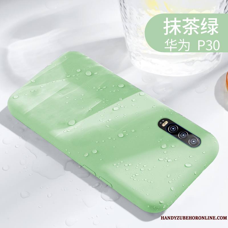 Huawei P30 Coque De Téléphone Incassable Protection Silicone Simple Tout Compris Très Mince