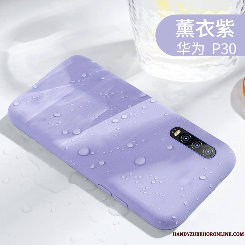 Huawei P30 Coque De Téléphone Incassable Protection Silicone Simple Tout Compris Très Mince