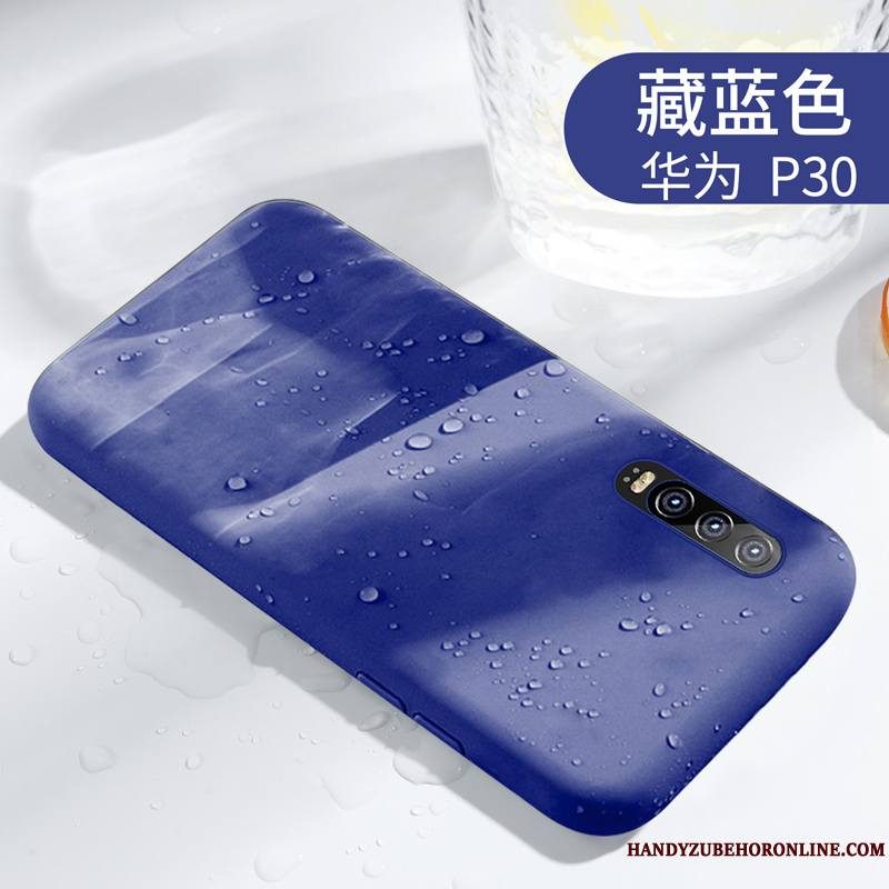 Huawei P30 Coque De Téléphone Incassable Protection Silicone Simple Tout Compris Très Mince