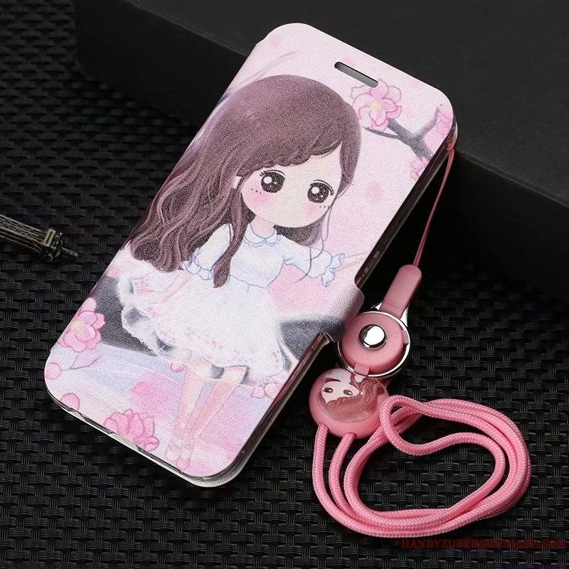 Huawei P30 Coque De Téléphone Net Rouge Ornements Suspendus Housse Violet Personnalité Dessin Animé