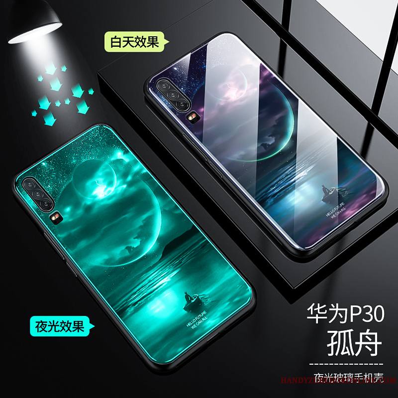 Huawei P30 Coque Incassable Très Mince Personnalité Miroir Étui Créatif