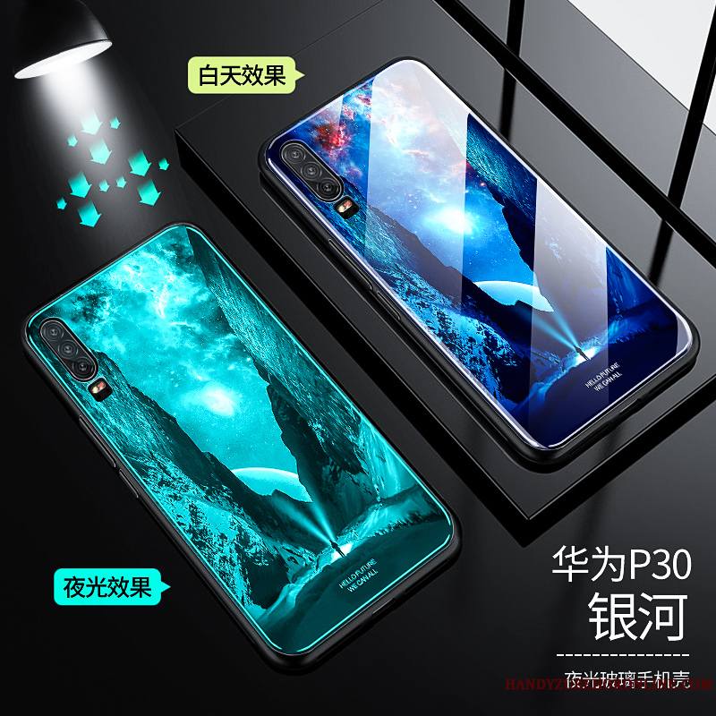 Huawei P30 Coque Incassable Très Mince Personnalité Miroir Étui Créatif