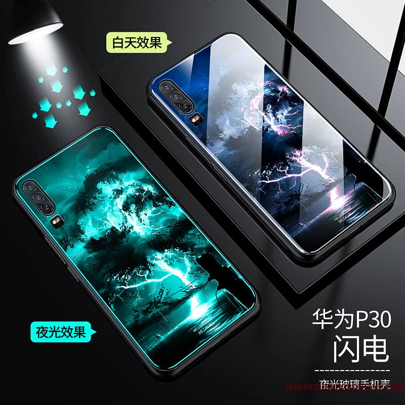 Huawei P30 Coque Incassable Très Mince Personnalité Miroir Étui Créatif