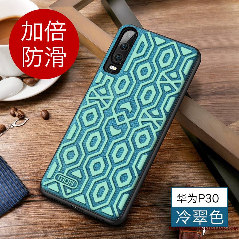 Huawei P30 Coque Marque De Tendance Personnalité Incassable Protection Tout Compris Bordure Créatif