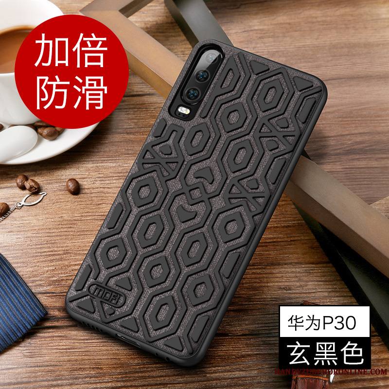 Huawei P30 Coque Marque De Tendance Personnalité Incassable Protection Tout Compris Bordure Créatif