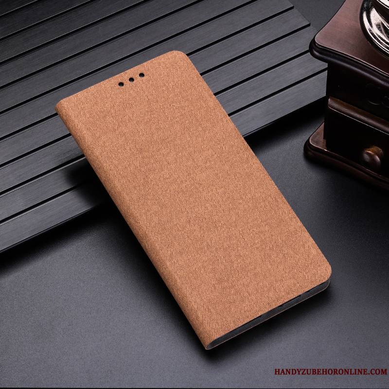 Huawei P30 Coque Protection Carte Incassable Gris Étui Clamshell Étui En Cuir