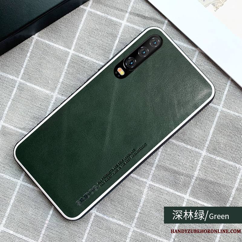 Huawei P30 Coque Simple Qualité Nouveau Cuir Respirant Incassable Très Mince