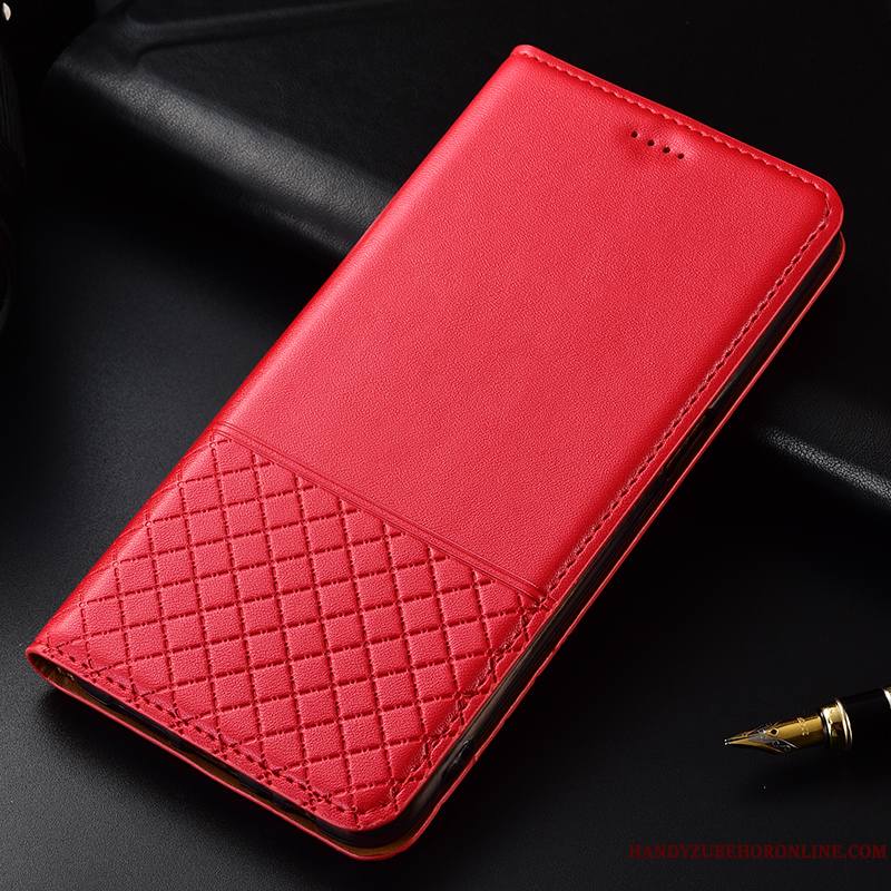 Huawei P30 Fluide Doux Coque Protection Clamshell De Téléphone Étui En Cuir Cuir Véritable