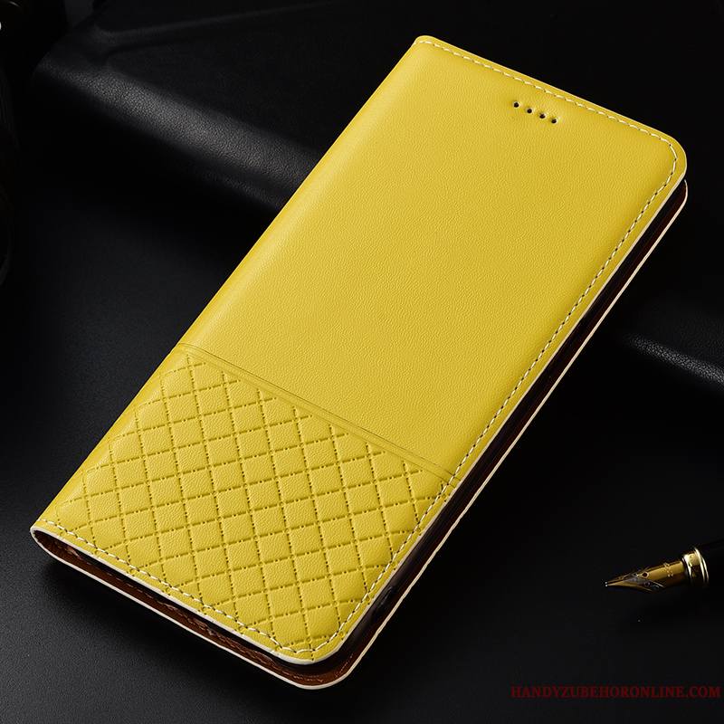 Huawei P30 Fluide Doux Coque Protection Clamshell De Téléphone Étui En Cuir Cuir Véritable