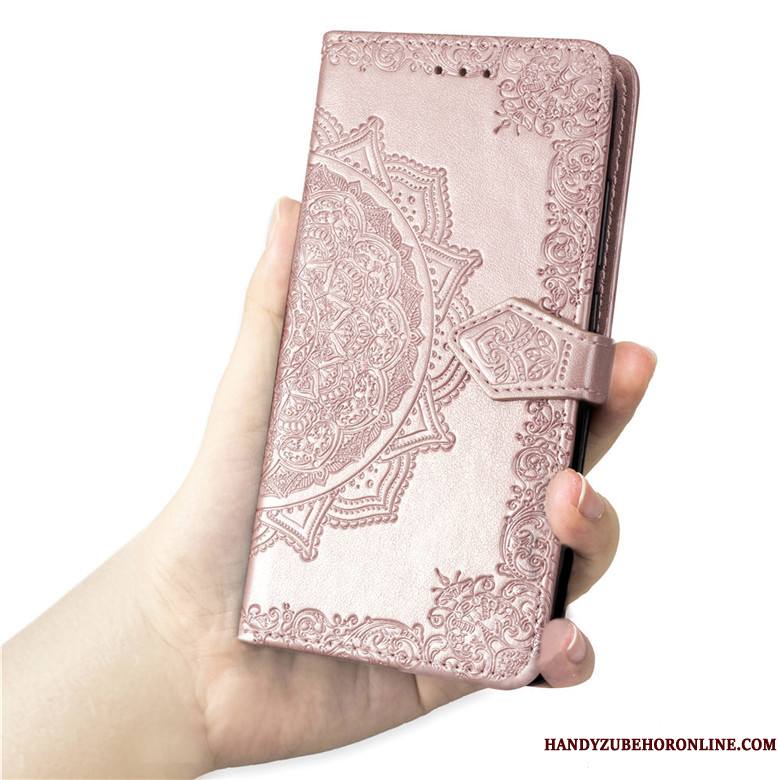 Huawei P30 Fluide Doux Étui En Cuir Protection Tendance Housse Violet Coque De Téléphone