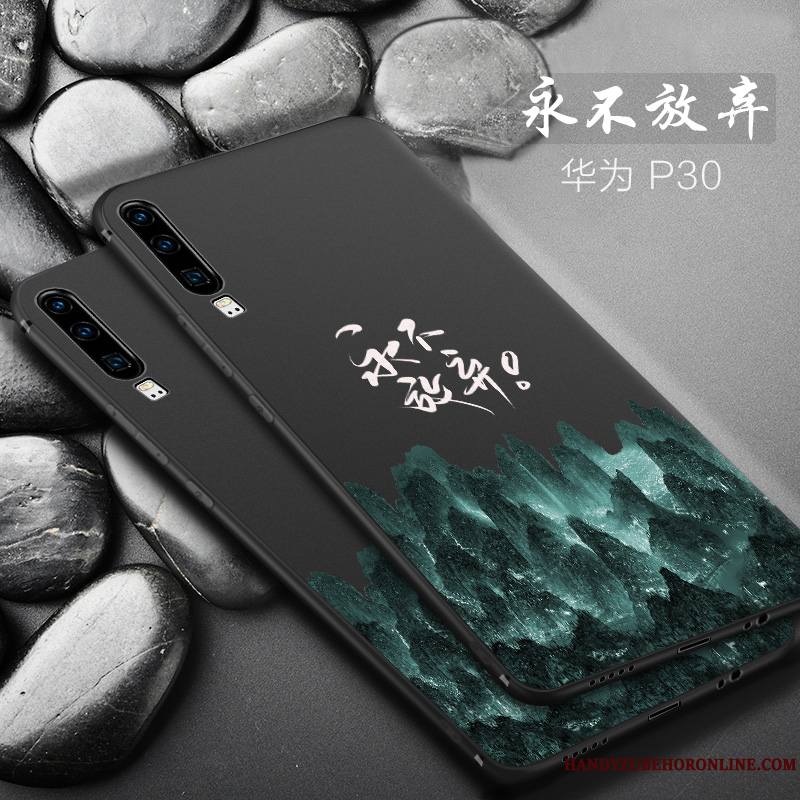 Huawei P30 Incassable Coque De Téléphone Silicone Protection Personnalité Petit Fluide Doux