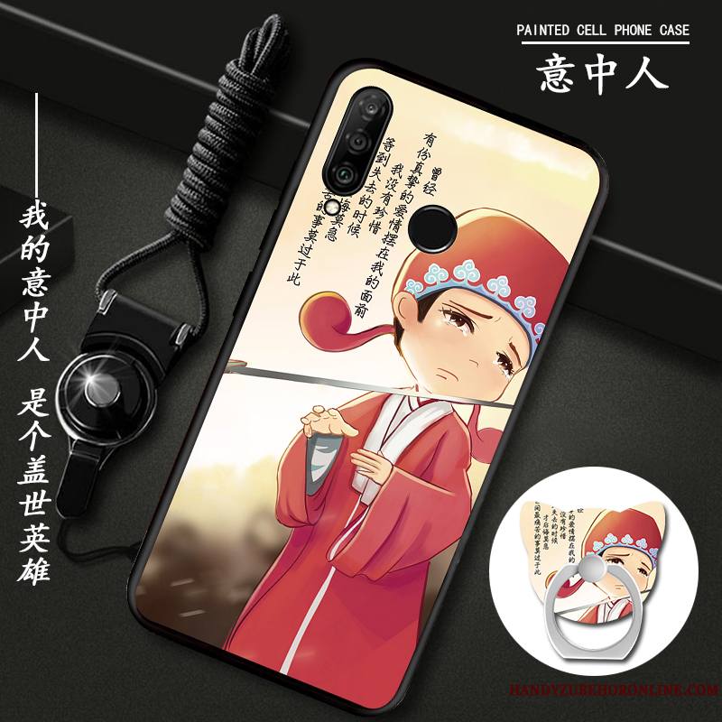 Huawei P30 Lite Charmant Coque Personnalité Dessin Animé Incassable Étui Ornements Suspendus