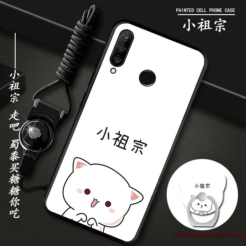 Huawei P30 Lite Charmant Coque Personnalité Dessin Animé Incassable Étui Ornements Suspendus