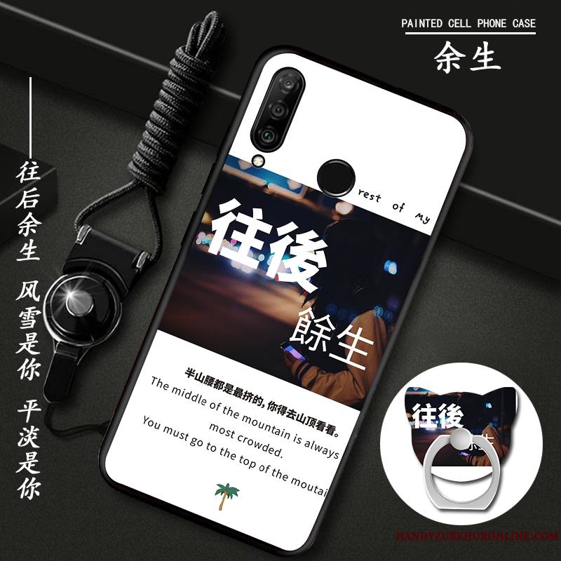 Huawei P30 Lite Charmant Coque Personnalité Dessin Animé Incassable Étui Ornements Suspendus