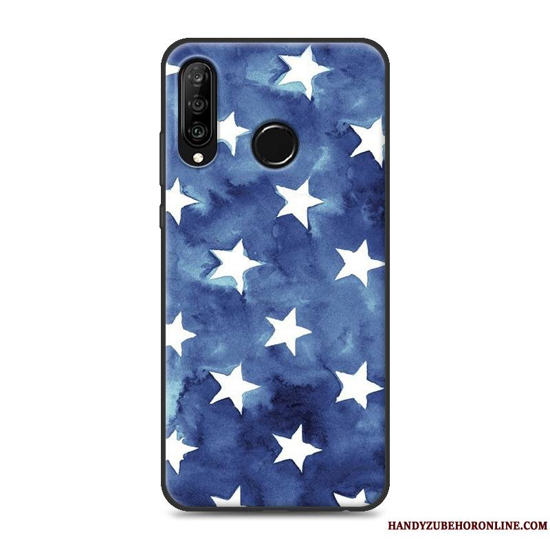 Huawei P30 Lite Coque Créatif Marque De Tendance Personnalité Chat Étui Richesse Fluide Doux