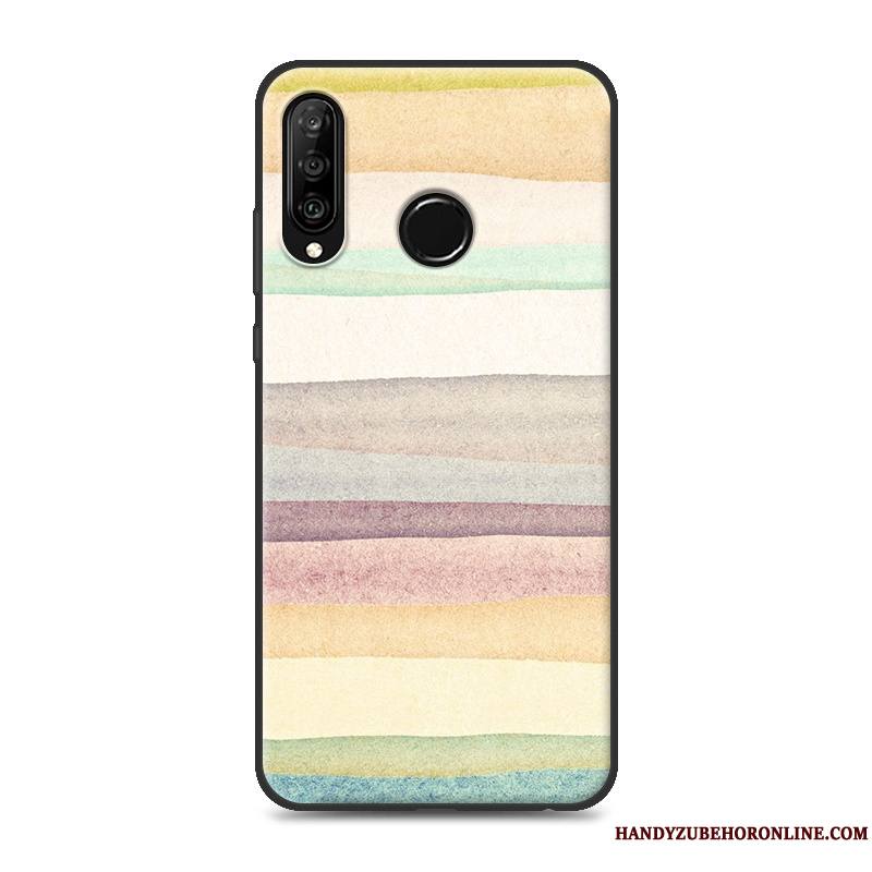 Huawei P30 Lite Coque Créatif Marque De Tendance Personnalité Chat Étui Richesse Fluide Doux