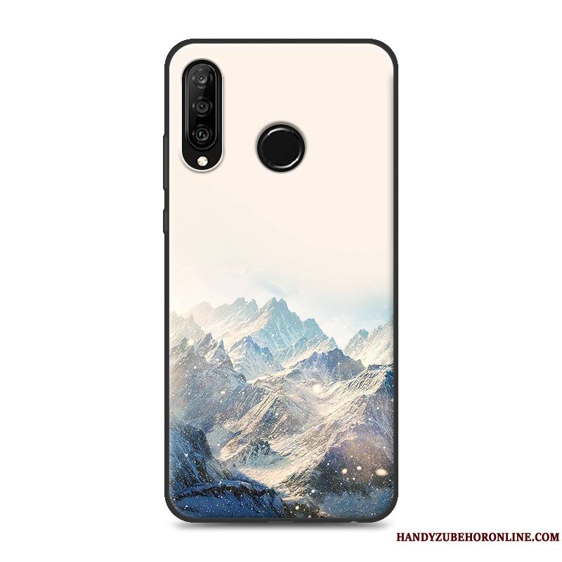 Huawei P30 Lite Coque Créatif Marque De Tendance Personnalité Chat Étui Richesse Fluide Doux