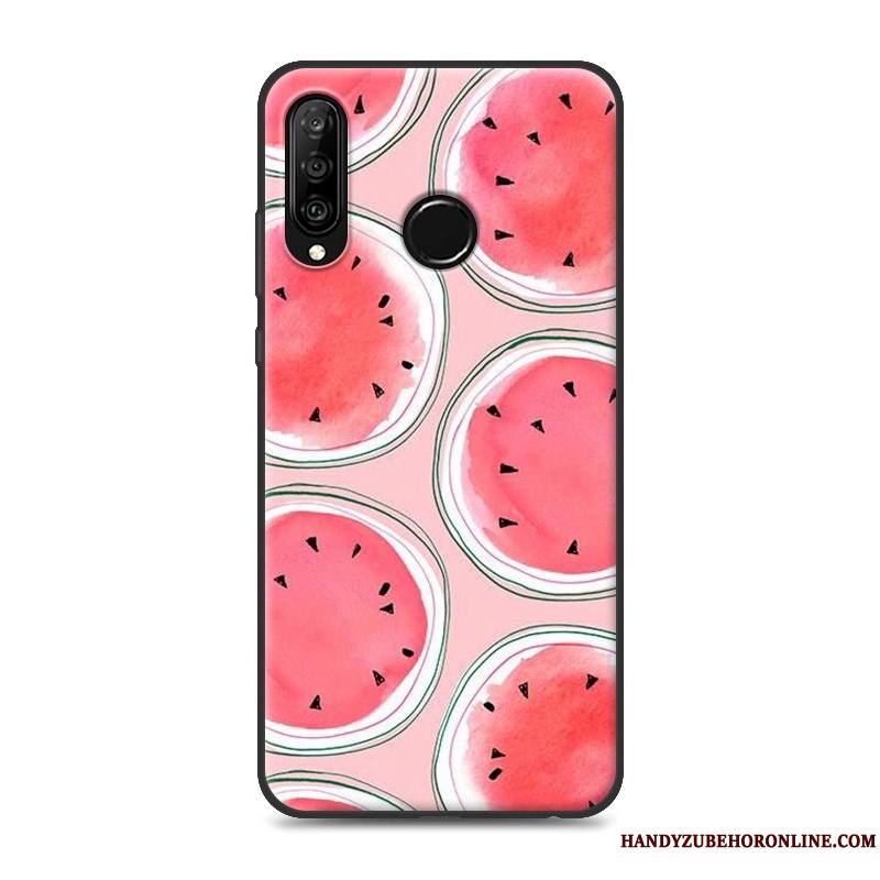 Huawei P30 Lite Coque Créatif Marque De Tendance Personnalité Chat Étui Richesse Fluide Doux