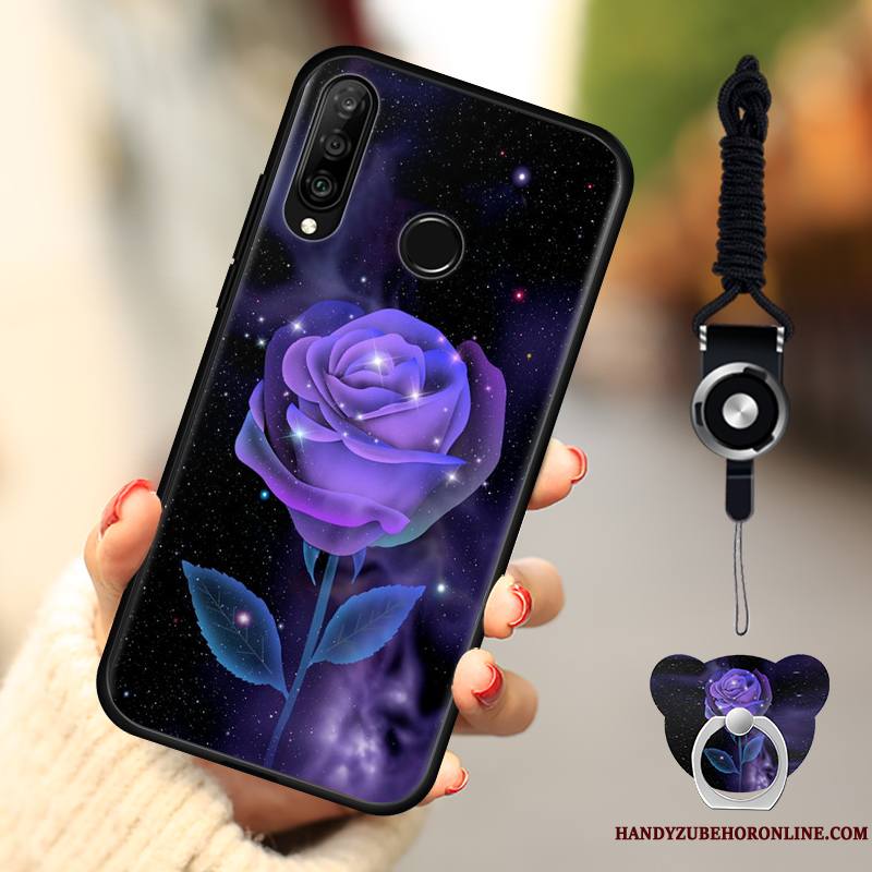 Huawei P30 Lite Coque De Téléphone Bleu Mode Étui Fluide Doux Tendance Incassable