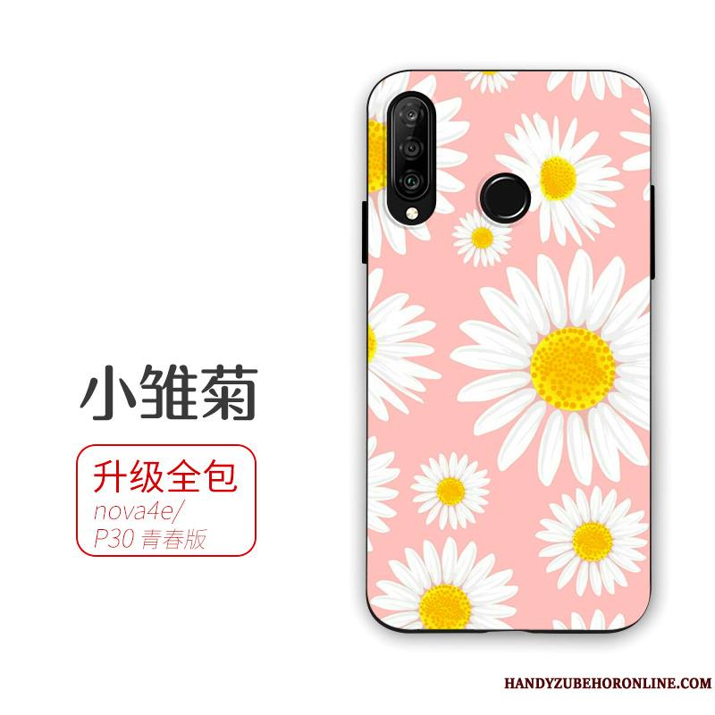 Huawei P30 Lite Coque De Téléphone Fluide Doux Incassable Étui Frais Petit Délavé En Daim