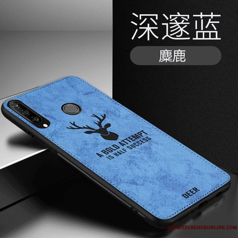 Huawei P30 Lite Coque Elk Créatif Membrane Noir Étui Incassable Protection