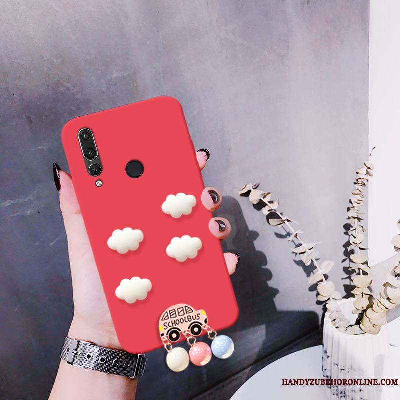 Huawei P30 Lite Coque Nouveau Fluide Doux Incassable Étui Rouge Silicone Net Rouge