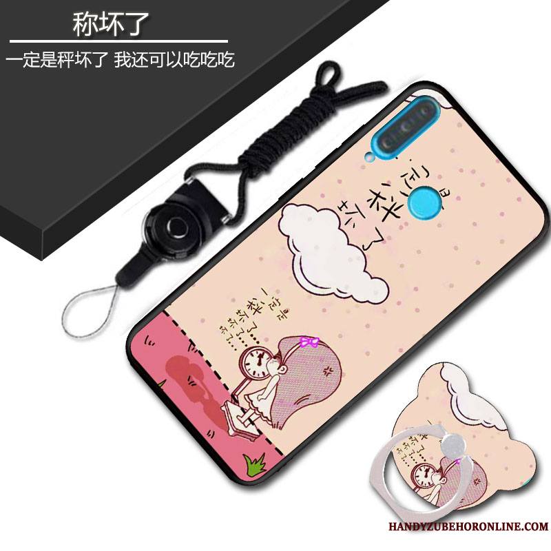 Huawei P30 Lite Délavé En Daim Coque De Téléphone Fluide Doux Personnalité Silicone Sac Dessin Animé