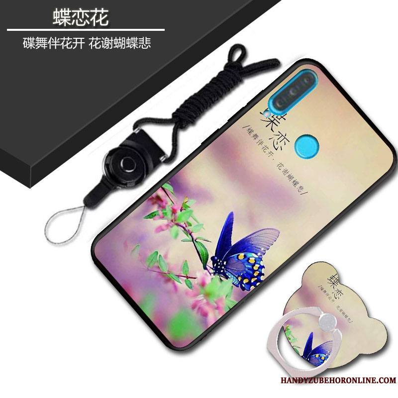 Huawei P30 Lite Délavé En Daim Coque De Téléphone Fluide Doux Personnalité Silicone Sac Dessin Animé