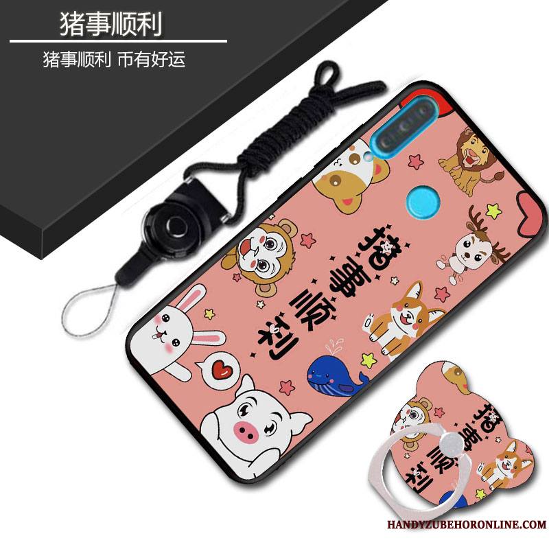 Huawei P30 Lite Délavé En Daim Coque De Téléphone Fluide Doux Personnalité Silicone Sac Dessin Animé