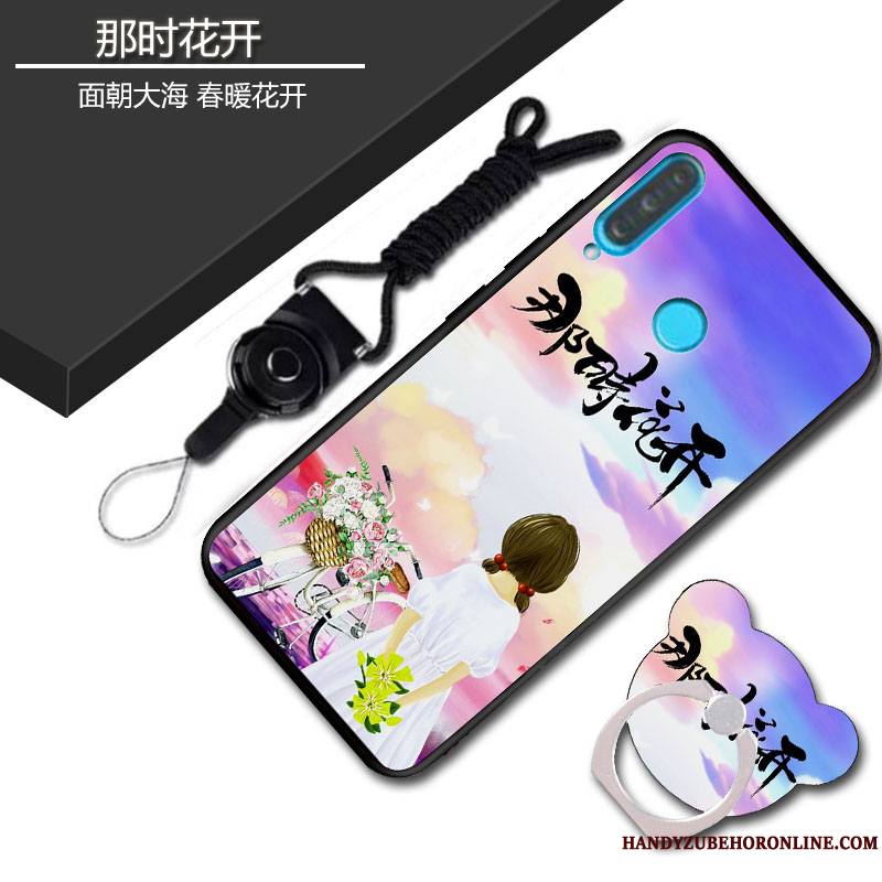 Huawei P30 Lite Délavé En Daim Coque De Téléphone Fluide Doux Personnalité Silicone Sac Dessin Animé