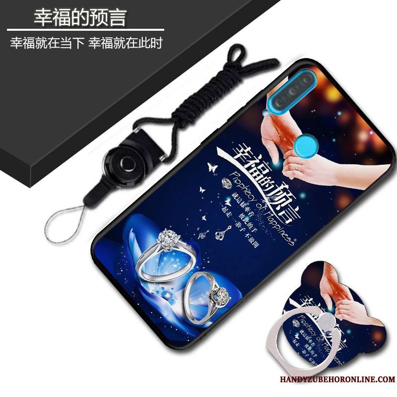 Huawei P30 Lite Délavé En Daim Coque De Téléphone Fluide Doux Personnalité Silicone Sac Dessin Animé