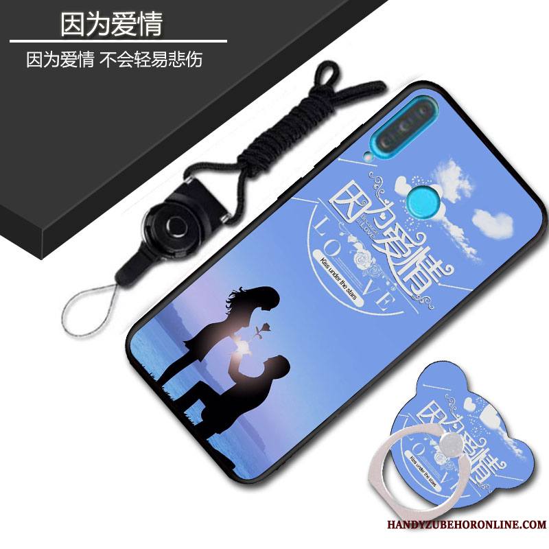 Huawei P30 Lite Délavé En Daim Coque De Téléphone Fluide Doux Personnalité Silicone Sac Dessin Animé