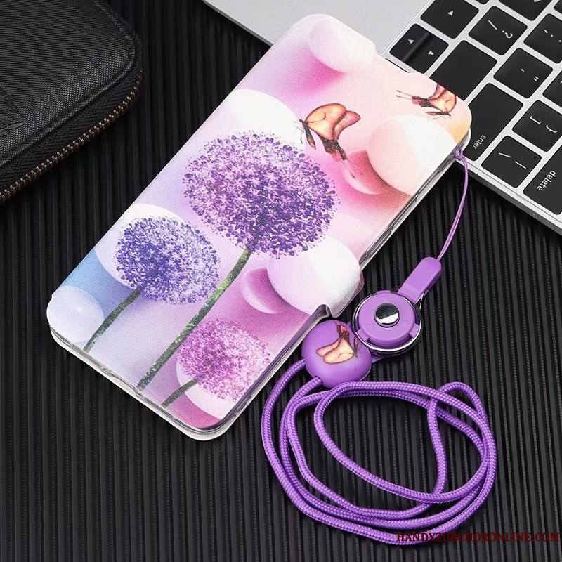 Huawei P30 Lite Housse Étui En Cuir Coque De Téléphone Incassable Violet Tout Compris