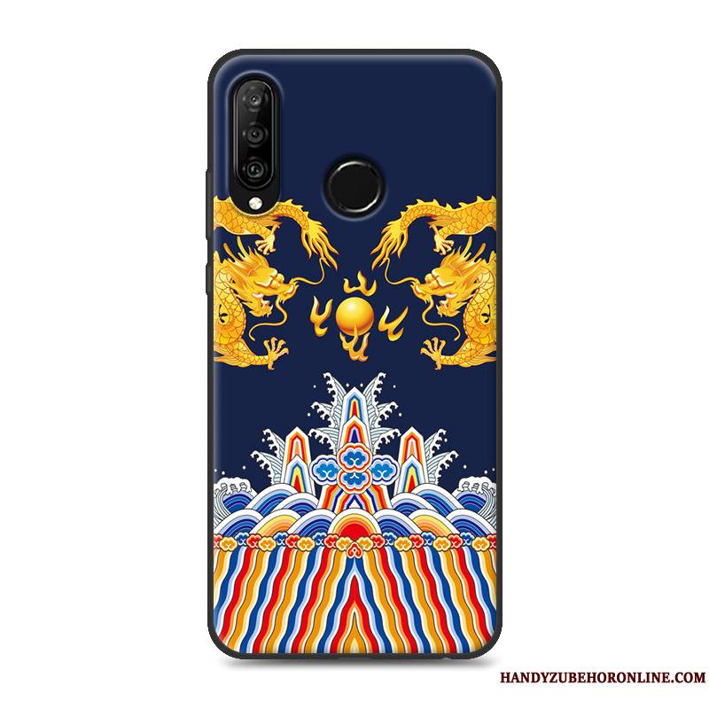 Huawei P30 Lite Incassable Coque De Téléphone Fluide Doux Étui Créatif Gris Personnalité