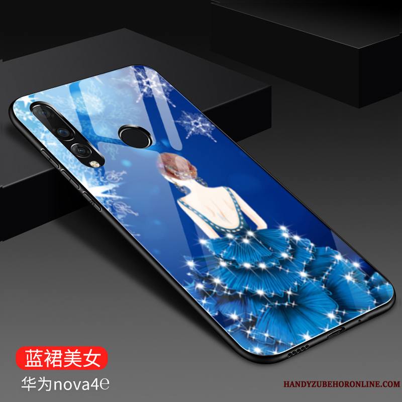 Huawei P30 Lite Mode Net Rouge Incassable Coque De Téléphone Difficile Silicone Créatif