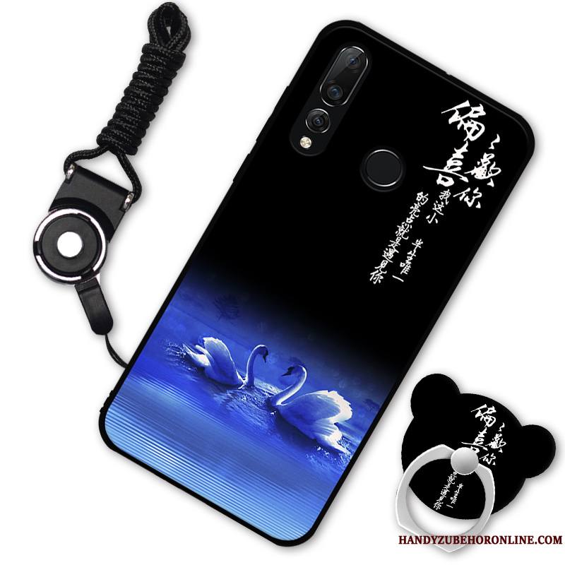Huawei P30 Lite Noir Silicone Coque De Téléphone Nouveau Incassable Fluide Doux