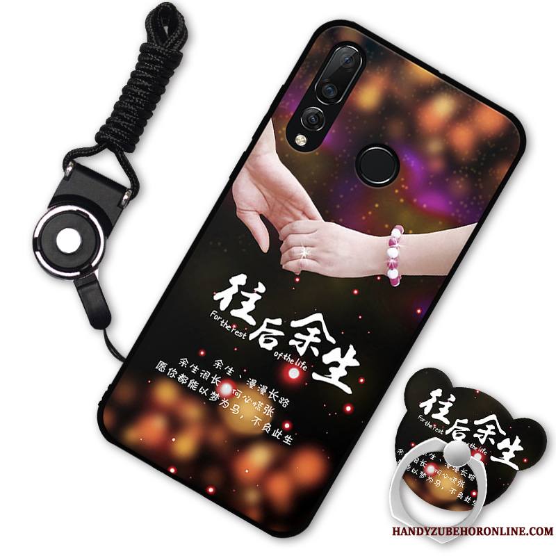 Huawei P30 Lite Noir Silicone Coque De Téléphone Nouveau Incassable Fluide Doux