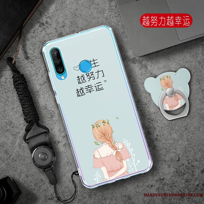 Huawei P30 Lite Rose Coque De Téléphone Téléphone Portable Tendance Tout Compris Étui Personnalité