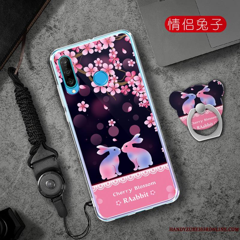 Huawei P30 Lite Rose Coque De Téléphone Téléphone Portable Tendance Tout Compris Étui Personnalité