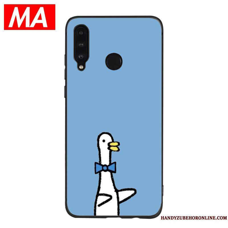 Huawei P30 Lite Silicone Protection Vent Canard Étui Bleu Coque De Téléphone