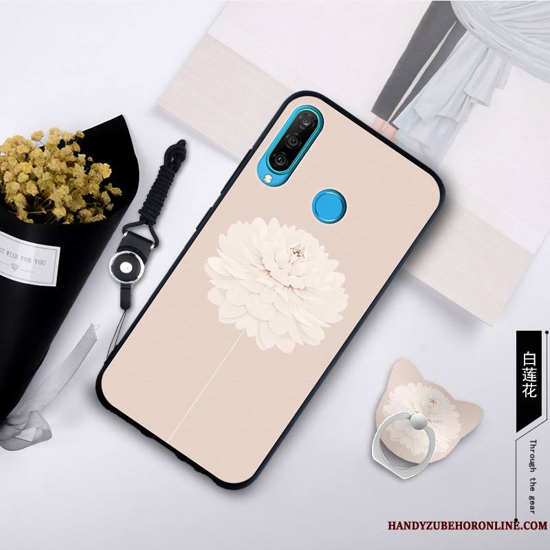 Huawei P30 Lite Tendance Créatif Coque De Téléphone Fluide Doux Gris Étui Incassable