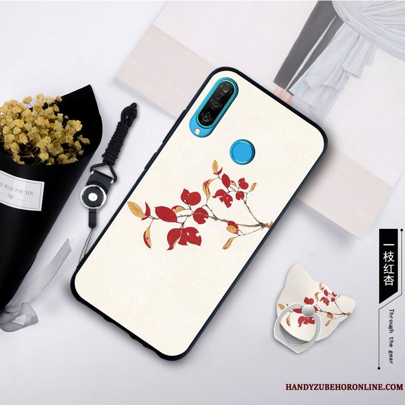 Huawei P30 Lite Tendance Créatif Coque De Téléphone Fluide Doux Gris Étui Incassable