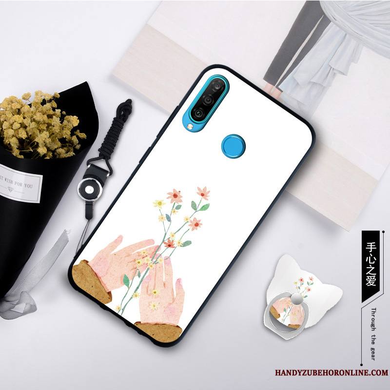 Huawei P30 Lite Tendance Créatif Coque De Téléphone Fluide Doux Gris Étui Incassable