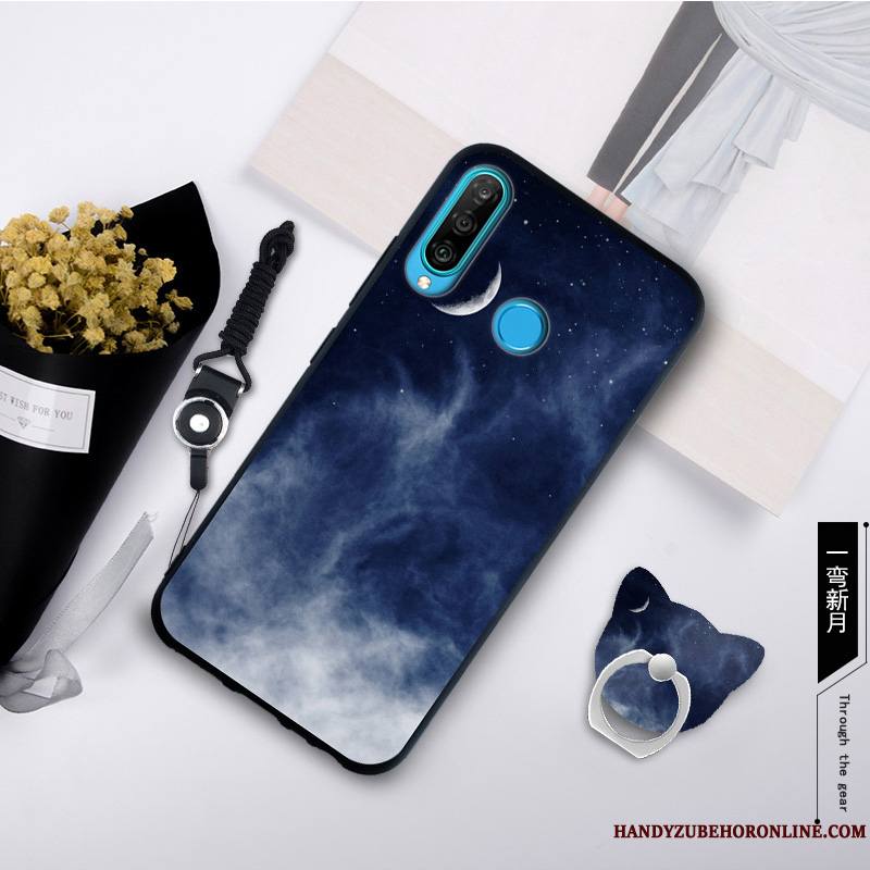 Huawei P30 Lite Tendance Créatif Coque De Téléphone Fluide Doux Gris Étui Incassable