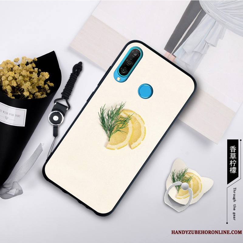 Huawei P30 Lite Tendance Créatif Coque De Téléphone Fluide Doux Gris Étui Incassable