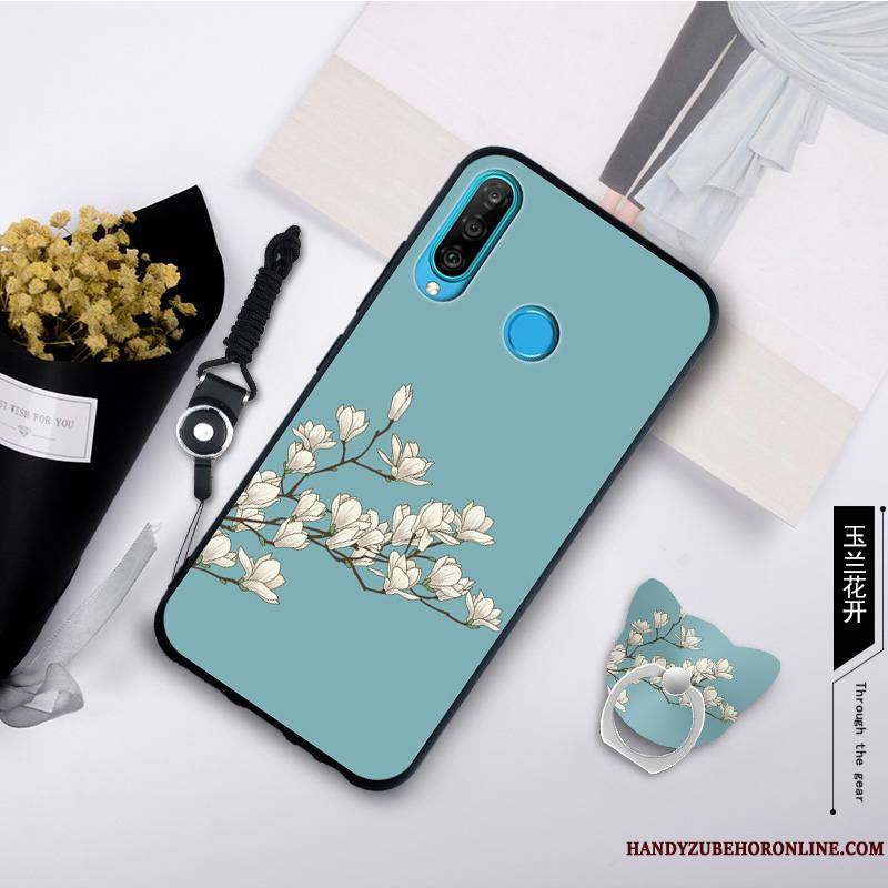 Huawei P30 Lite Tendance Créatif Coque De Téléphone Fluide Doux Gris Étui Incassable