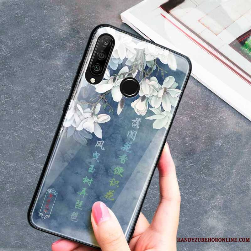 Huawei P30 Lite Vert Personnalité Tendance Téléphone Portable Coque Étui Verre