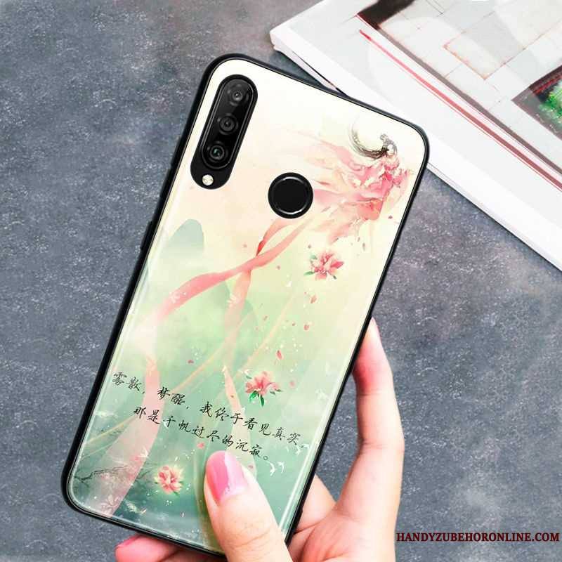 Huawei P30 Lite Vert Personnalité Tendance Téléphone Portable Coque Étui Verre